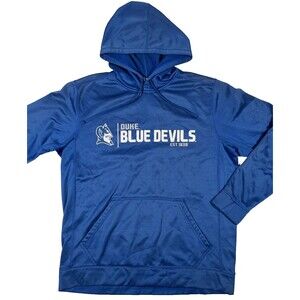 J2 Sport‎ Duke University Blue Devils Hoodie Sweatshirt Size Medium Vintage Y2K